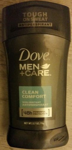 Dove Men+Care Clean Comfort 48 Hour protection Stick Deodorant, 2.7 oz