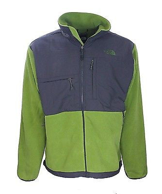 The North Face Mens Gripe Green Asphalt Grey Denali Jacket