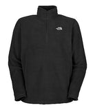Mens North Face TKA 100 Microvelour Glacier 1/4 Zip TNF Black