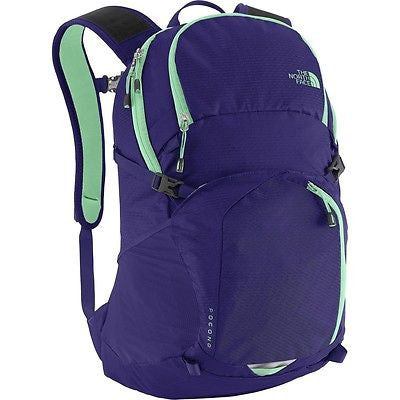 The North Face Pocono Backpack (Garnet Purple/Surf Green)